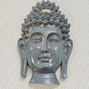 Gray Ceramic Buddha Wall Art